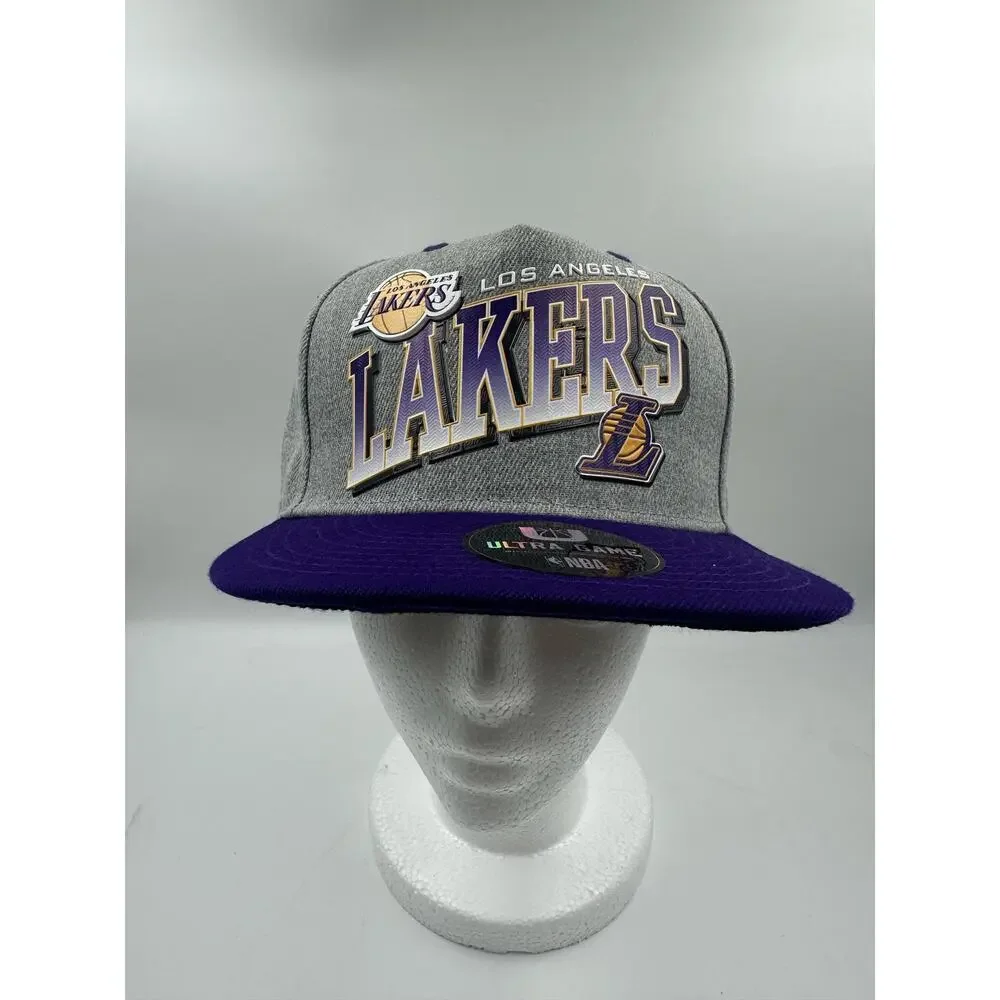 Los Angeles Lakers Ultra Game NBA Fitted Hat Cap Size Adjustable NWT MSRP $40